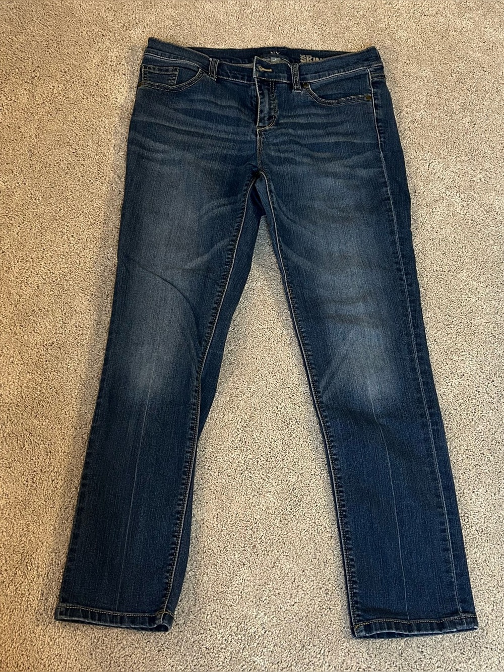 Low rise skinny ankle jeans